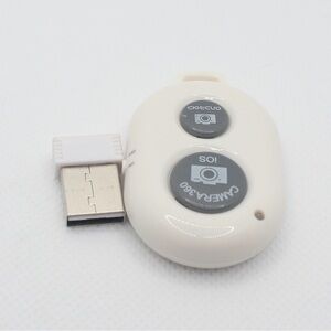 🍀 3/15 White Remote Shutter with USB Adapter